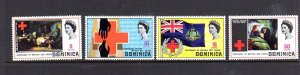 DOMINICA #308-311 1970 RED CROSS CENTENARY MINT VF NH O.G