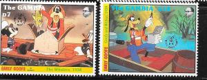 Gambia #1298-1299  Walt Disney Issues   (MNH) CV $5.00