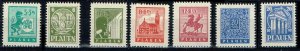 Local issue Plauen 1945,MI.#1-7 MNH, with economy gum