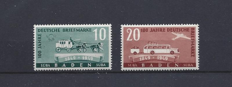 Germany (Baden), 5N43-5N44, Occupation Stamps Singles, **MNH**, (LL2019)