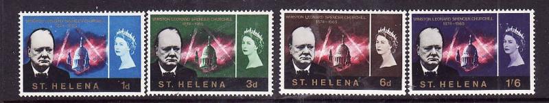 St. Helena-Sc#184-7- id7-Unused NH set-Winston Churchill-Omnibus-1966-