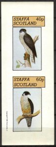 {ST249} Staffa Scotland Birds (11) Sh. of 2 Imperf. MNH Local Cinderella !!