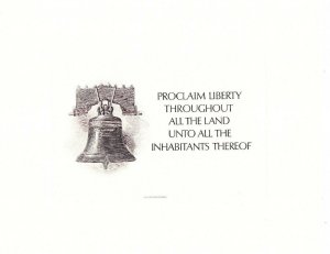 BEP Souvenir Card B95 & B96 Liberty Bell Brown ANA Spider Press Intaglio 1986