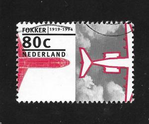 Netherlands  858 - 75th Anniv. of Dutch Aviation, Fokker