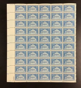 1029 Columbia University 200th Anniv MNH 3 c  Sheet  of 50   1954