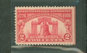 United States #627  Single