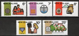 ZAYIX New Zealand 593-597 MNH Family & Mothers' League Ships Maps 092022S13