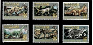 Togo 1994 - Dinosaurs, Prehistoric Fauna - Set of 6 - 1628-33 - MNH