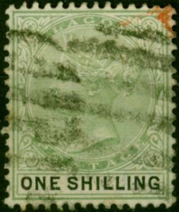 Lagos 1887 1s Yellow-Green & Black SG32 Good Used