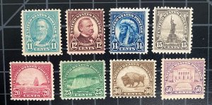 US Stamps-SC# 563 - 570  - MOGH - CV $110.75