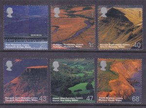 Great Britain 2215-20 MNH 2004 Wales Scenery Full set of 6 Very Fine