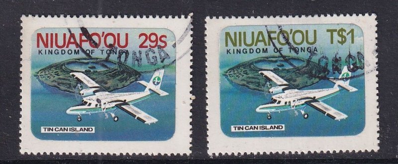 Tonga Niuafo'ou #1-2  cancelled 1983  airport