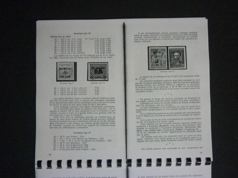 EMISSIONS SURCHARGES OBLITERATIONS & VIGNETTES DES SUDETES - PHOTOCOPY by RICHET