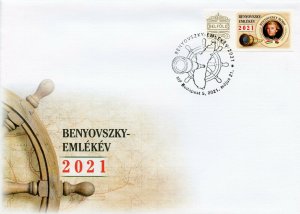 Hungary 2021 FDC People Stamps Maurice Benyovszky Memorial Yr Exploration 1v Set