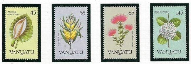 Vanuatu 515-18 MNH 1990 Flora (fe8716)