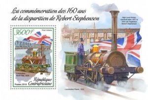 Central Africa - 2019 Robert Stephenson - Souvenir Sheet - CA190105b
