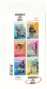 NETHERLANDS SC.B758 2009 ELDER CARE S/S MNH BK2