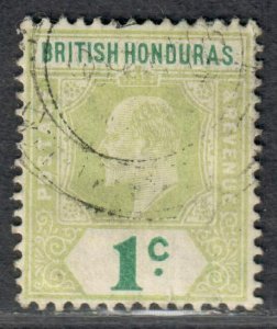 $Br. Honduras Sc#58 used, LH/F, Cv. $27.50