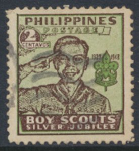 Philippines Sc# 528a   Used  Boy Scouts  perf 11½   see details & scans