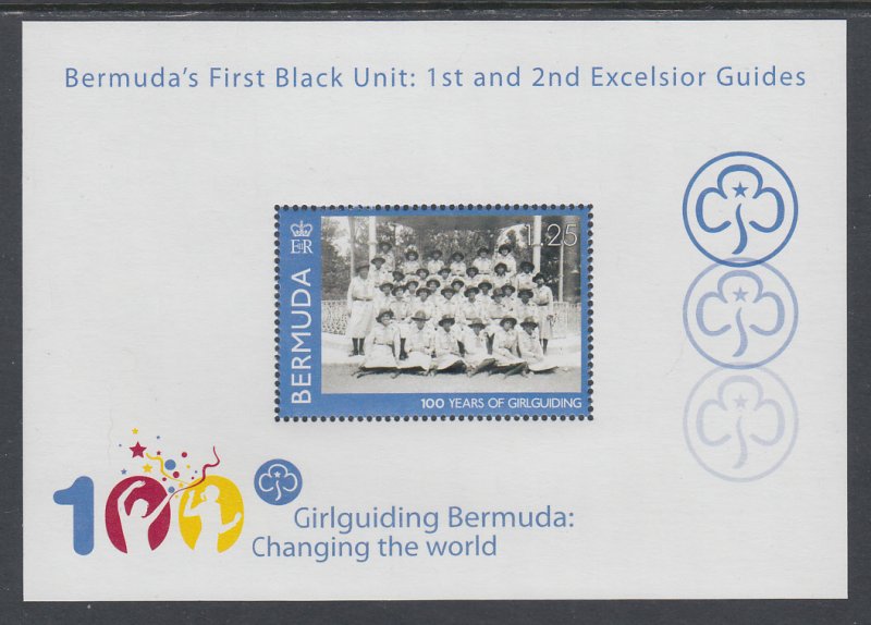 Bermuda 1005 Girl Guides Souvenir Sheet MNH VF