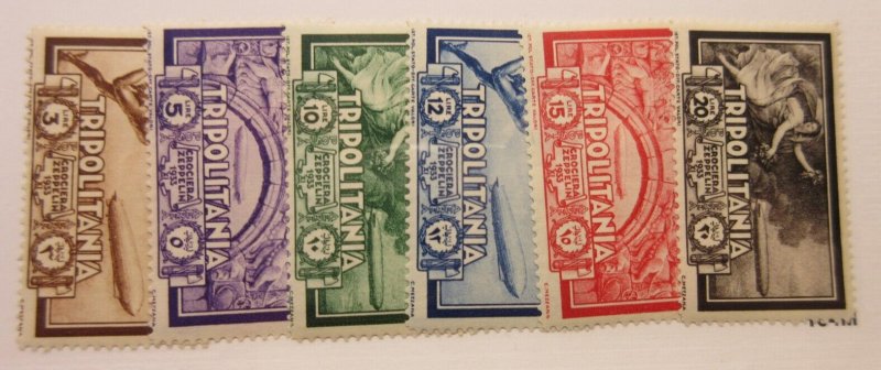 TRIPOLITANIA Scott: C21-C26, MINT HINGED, Lot22, Cat $58.50