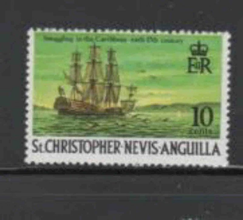 ST. KITTS- NEVIS #215 1970 15c PIECES OF EIGHT MINT VF NH O.G