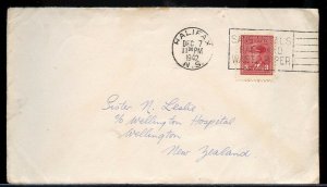 1942 War Issue 3c surface rate to NEW ZEALAND cover Canada