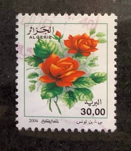 Algeria 2004 Scott 1315 used - 30.00d, Roses