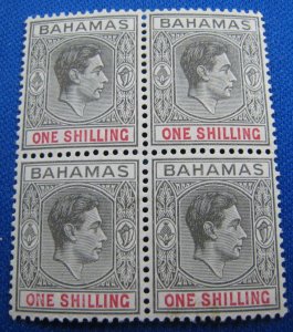 BAHAMAS 1938  -  SCOTT # 110   MNH & MLH BLOCK OF 4  (b7)