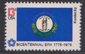 1647 Kentucky State Flag F-VF MNH single