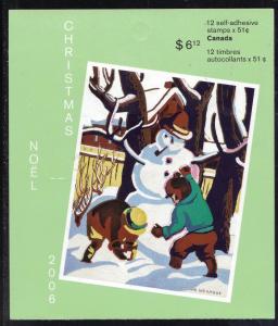 Canada Scott # BK337 (Christmas Booklet)