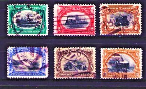 US SCOTT #294-#299 PAN-AMERICAN 1901 Set, Used  SCV $119 (2)