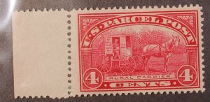 Scott Q4 - 4 Cents Parcel Post - MNH - Nice Stamp With Selvedge - SCV - $77.50