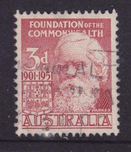 Australia -1951 50th Anniv Commonwealth -H. Parkes -used