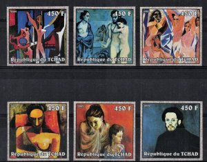 CHAD 2002 - Paintings, Picasso / complete set MNH