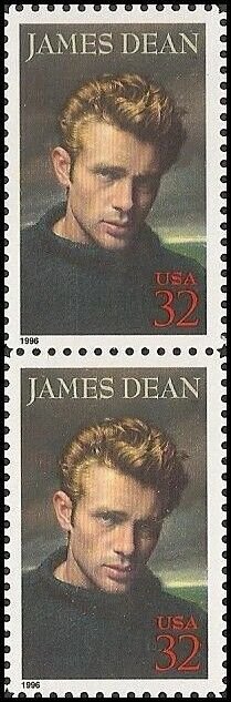 US 3082 Legends of Hollywood James Dean 32c vert pair (2 stamps) MNH 1996