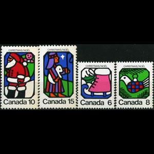 CANADA 1973 - Scott# 625-8 Christmas Set of 4 NH