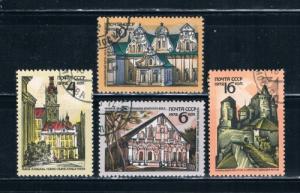 Russia #3992-95 Used Set HR Architectural treasures (R0145)