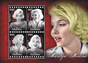 GAMBIA SHEET MARILYN MONROE