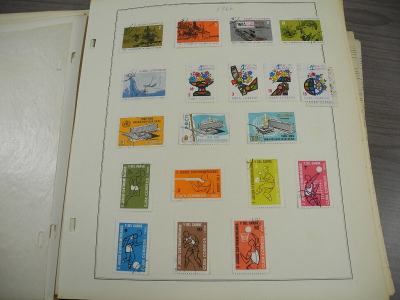 CUBA, 100s & 100s of Stamps mostly hinged on Scott pages