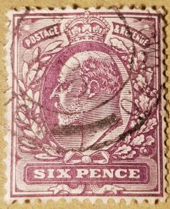 Great Britain, King Edward VII,6d purple