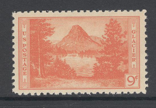 United States 1934 #748, 9c Mt. Rockwell stamp MNH