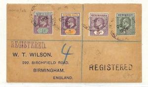 AB280 1906 Northern Nigeria GB Birmingham Registered Cover {samwells-covers}PTS