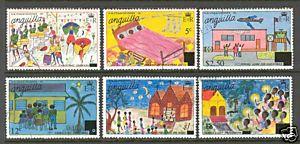 ANGUILLA Sc# 305 - 310 USED FVF Set6 Christmas Painting