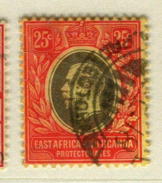 BRITISH EAST AFRICA; 1912 early GV issue fine used Shade of 25c. 
