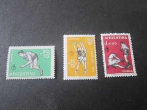 Argentina 1959 Sc B19-21 set MH