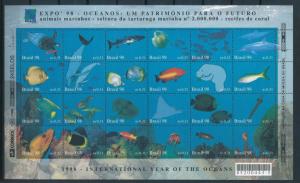 [16052] Brazil Brasilien 1998 Sea Marine Life Fishes Sheet MNH Mi.# 2826-49