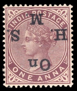 MOMEN: INDIA SG #O40a INVERTED OVPT MINT OG H £800 LOT #65062