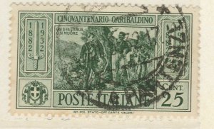 Italy Kingdom 1932 Garibaldi 25c Used 18P39F169