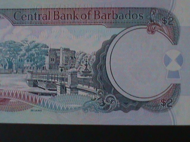 BARBADOS-1998-CENTRAL BANK $2 DOLLAR.UNCIRULATED NOTE-VF WE SHIP TO WORLWIDE